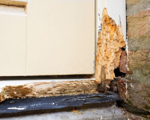 wood decay caused by bay moisture and fog exposure in Hayward