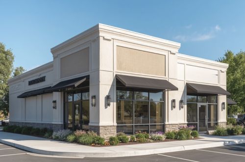 completed commercial exterior painting project in Hayward California